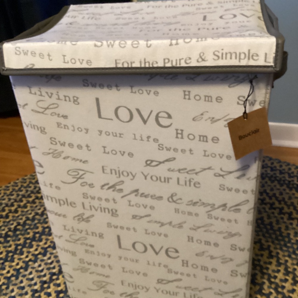 Bouclair Laundry Hamper / Storage Bin - 40x30x60 cm